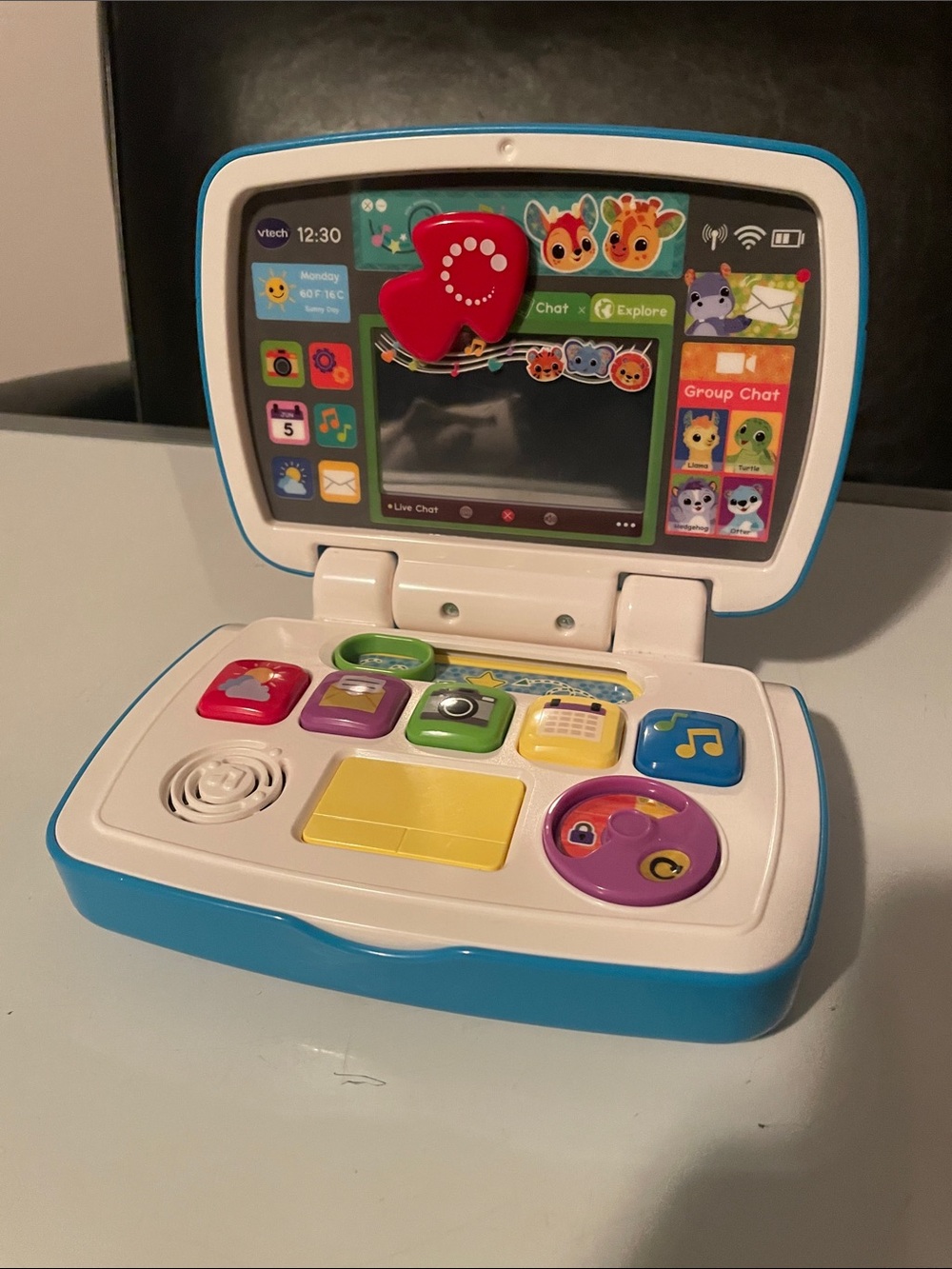 Vtech Blue Pretend Play Laptop With Interactive Features & Educational Games